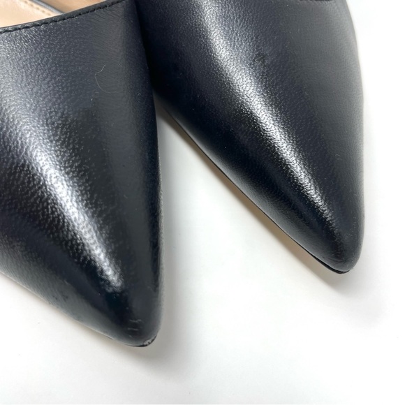 Town Shoes d'Orsay Black Leather Stiletto Heels Size 39 - Picture 12 of 14